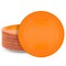 Neon Orange Paper Plates for Halloween Party, Birthday (9 In, 100 Pack)